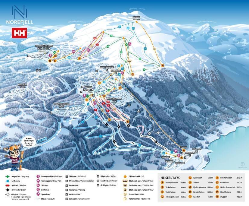 Ski In/Out, Amazing Views, 3 Bedrooms Noresund エクステリア 写真